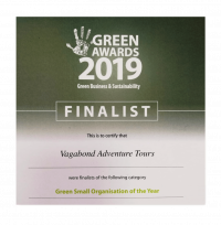 Green Awards 2019 Finalist for Vagabond Tours
