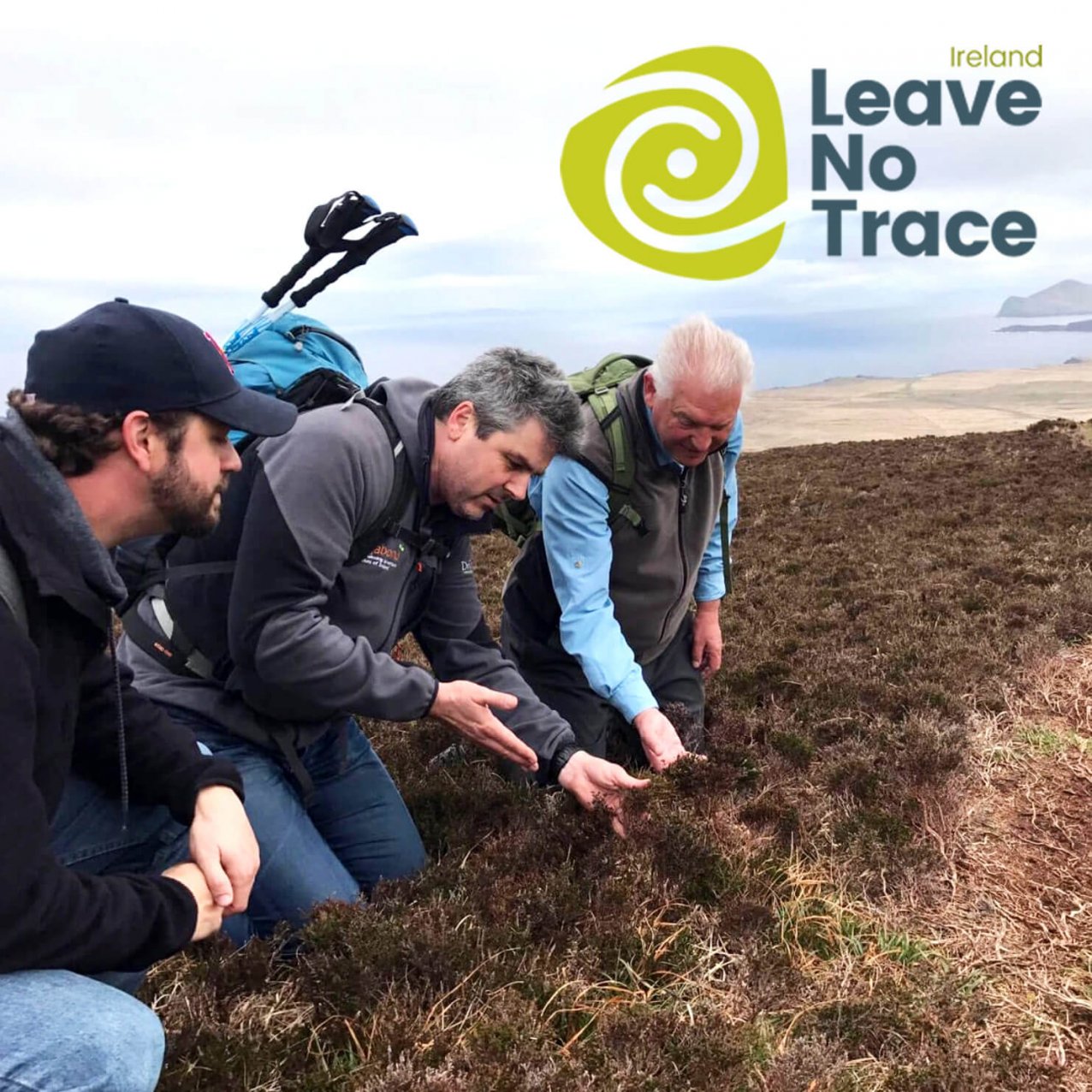 Tour Guide on Leave No Trace training in Ireland