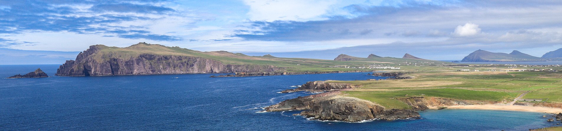 Scenic landscape on Dingle Peninsula in Kerry, Ireland