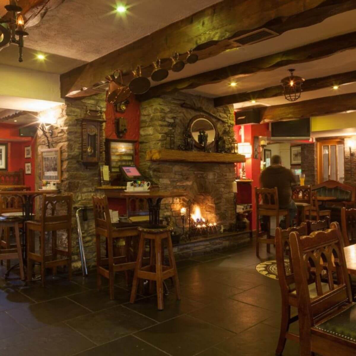 The inside of the bar in the mills inn, ballyvourney