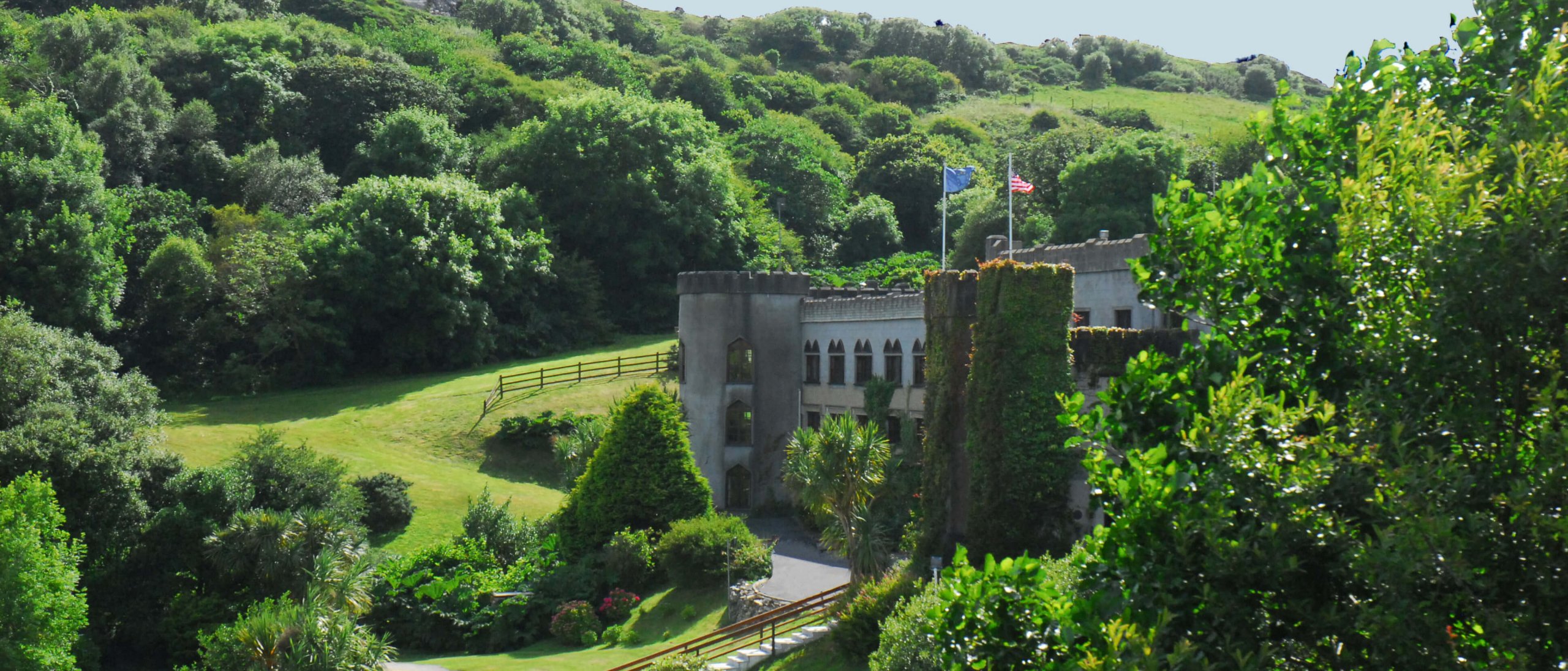 Exterior of Abbeyglen Castle Hotel in Connemara