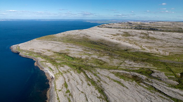 A panoramic view of the Burren Black Head