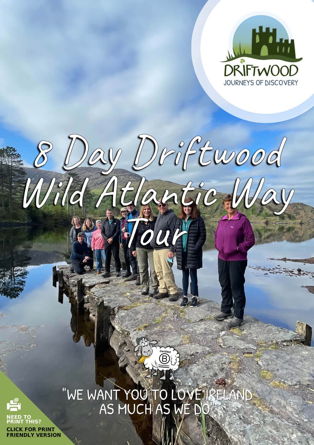 8 Day Driftwood Wild Atlantic Way Tour itinerary cover