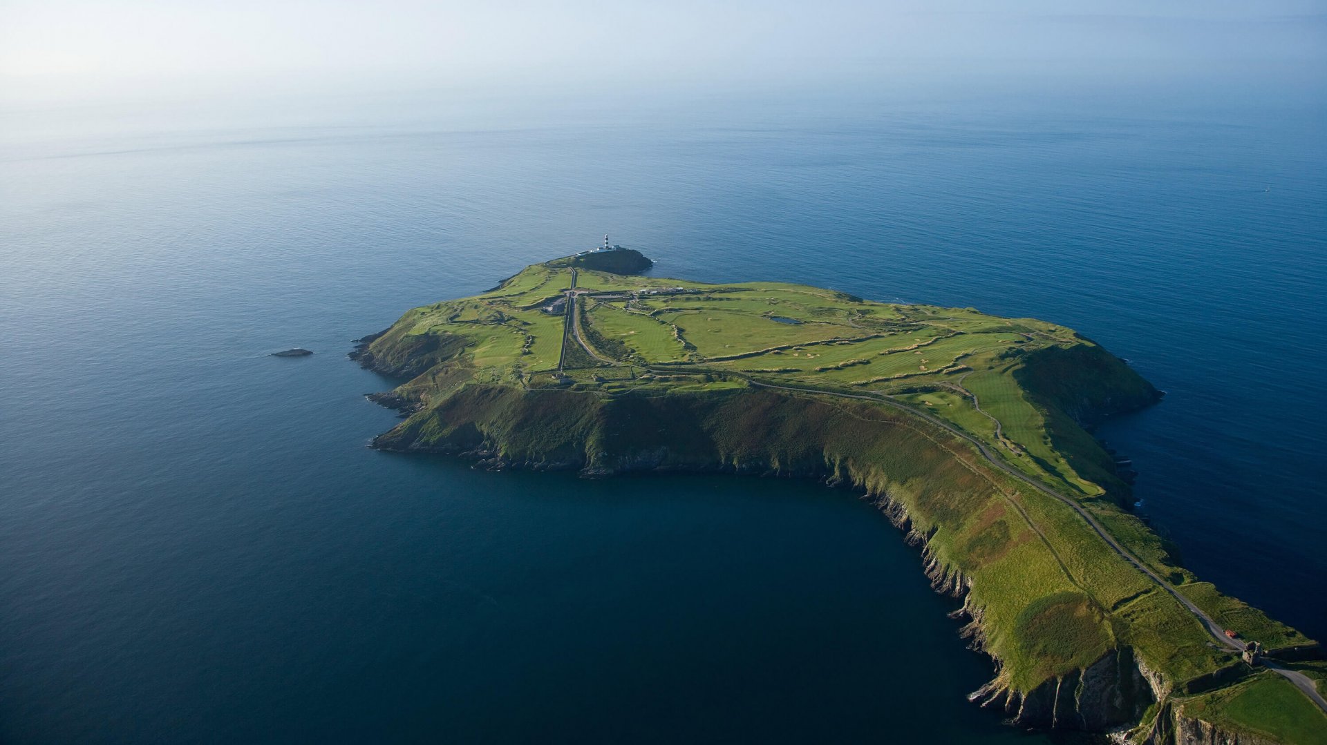 The Old Head of Kinsale, with lighthouse and golf course
