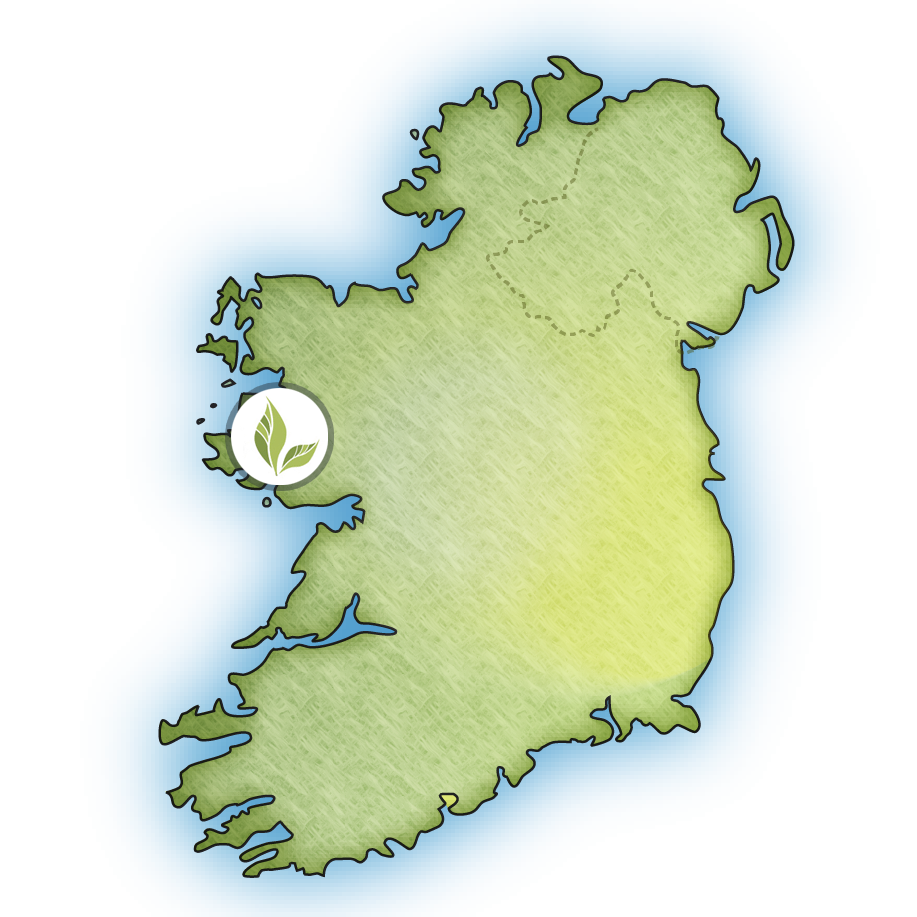 Ireland map showing location of hotel