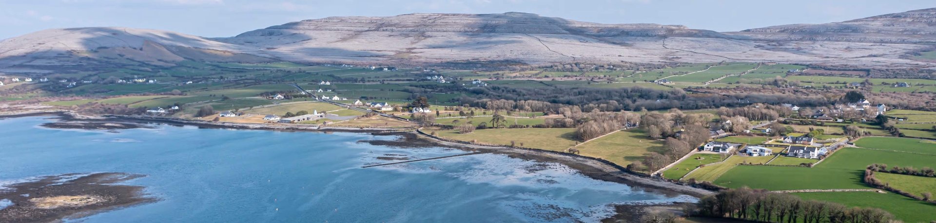 An aerial view of ballyvaughan