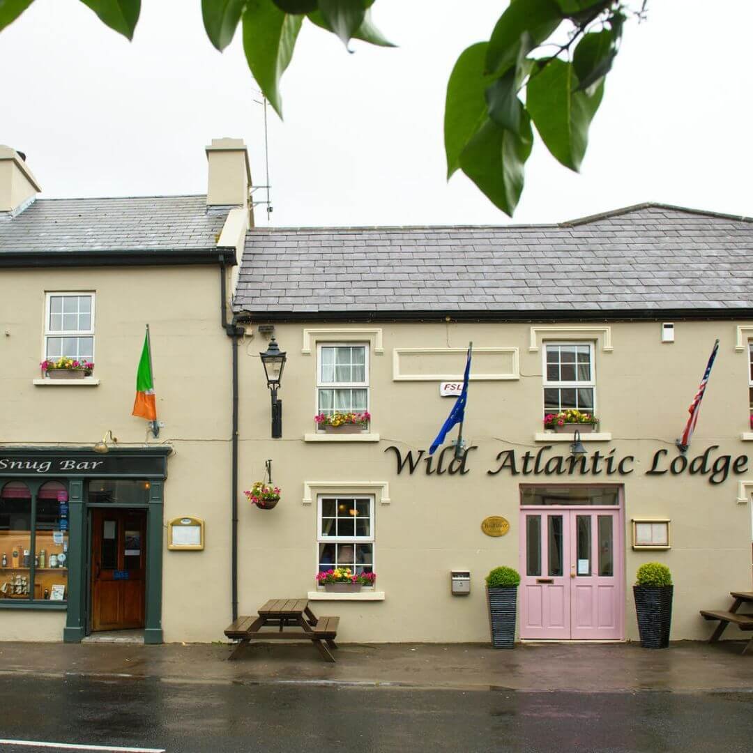 The wild atlantic lodge exterior in ballyvaughan
