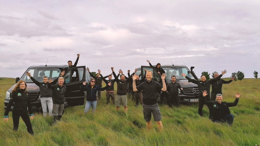 Group of tour guides in Ireland