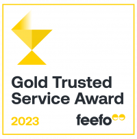 Gold Trusted Service Award 2023 Feefo