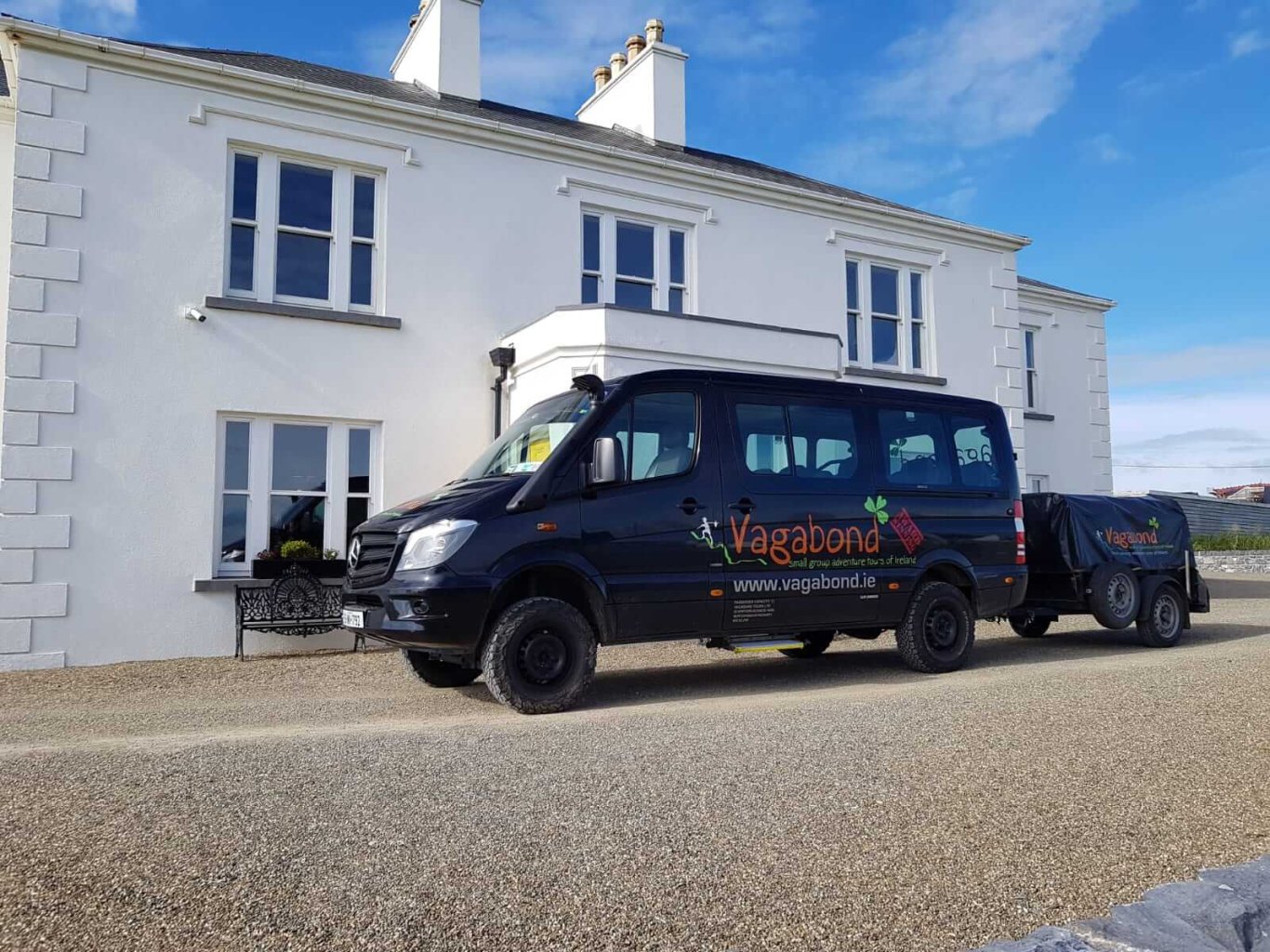 VagaTron outside Spanish Point House in Ireland