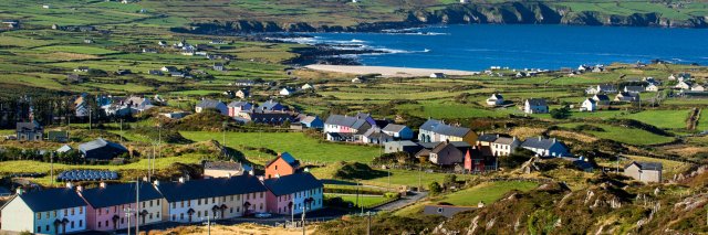 The colourful village of Allihies on the Beara peninsula