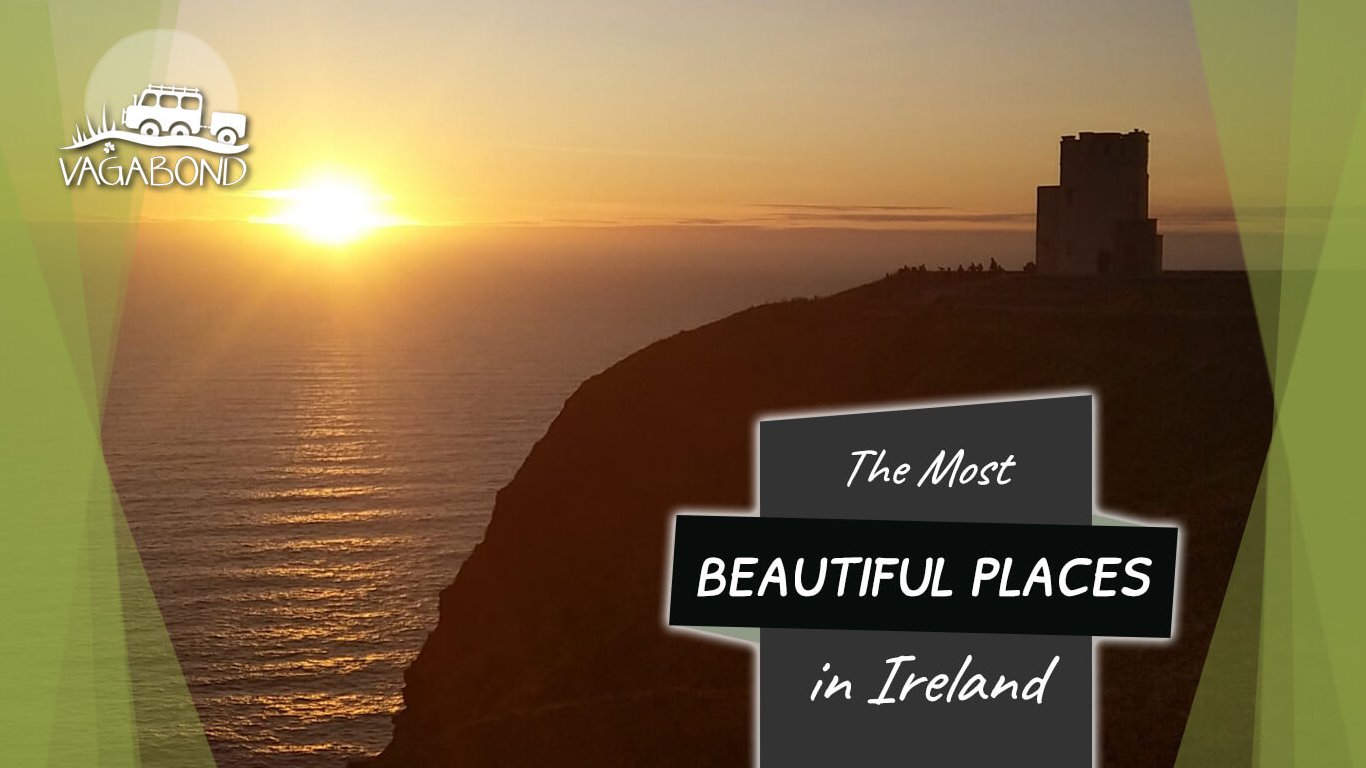 The Most Beautiful Places in Ireland Blog Post - Sunset at the Clifss of Moher in Ireland