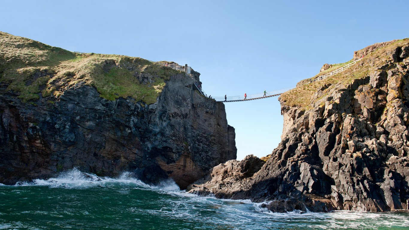 Carrick a Rede Rope Bridge in Northern Ireland