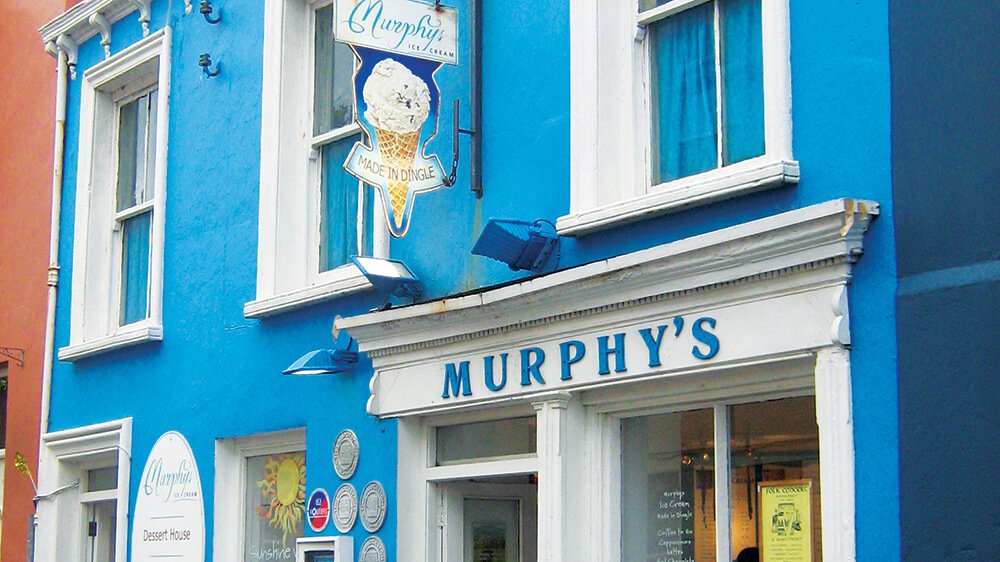 The outside of Murphys ice cream shop in Dingle