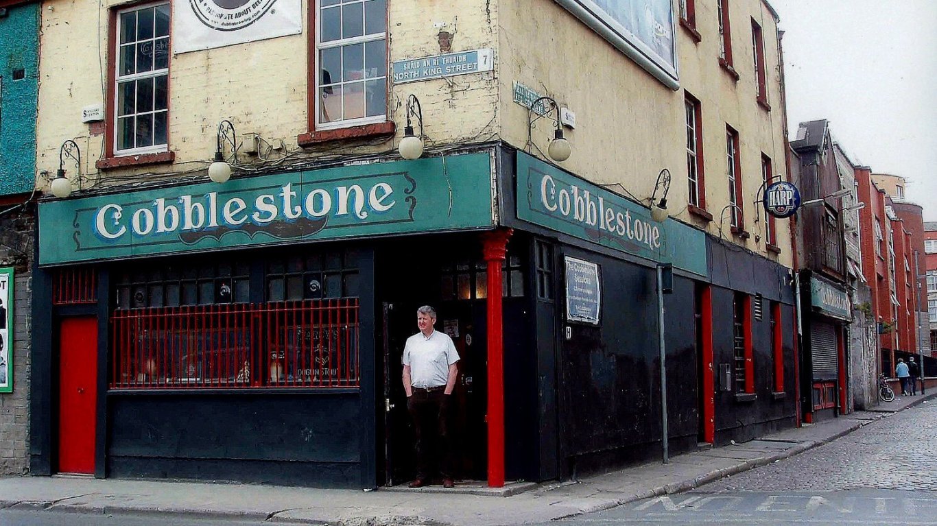 The exterior of the Cobblestone in Smithfield, Dublin, Ireland