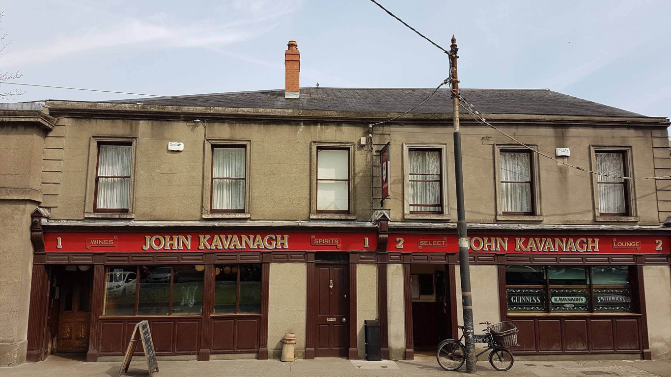 The exterior of the Gravediggers Pub in Glasnevin, Dublin, Ireland