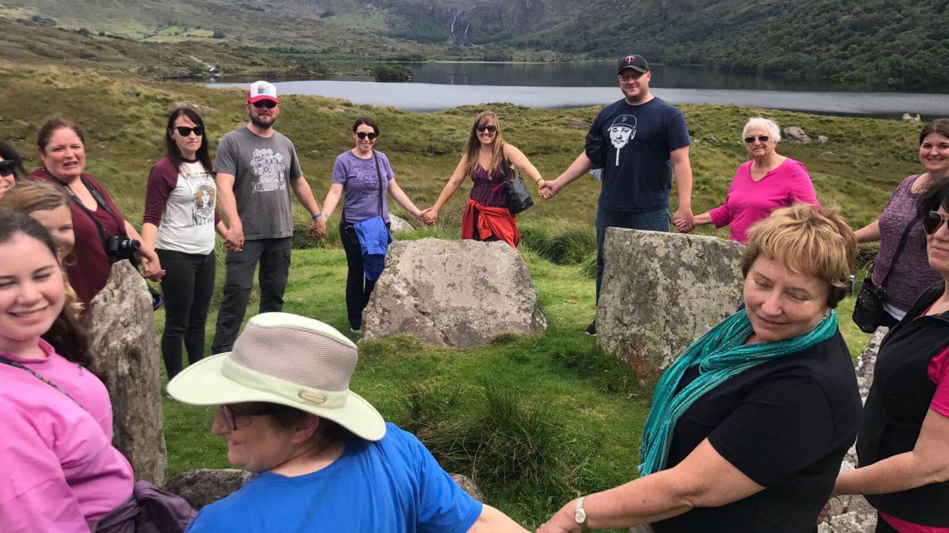  Summoning the fairies at a stone circle in Kerry
