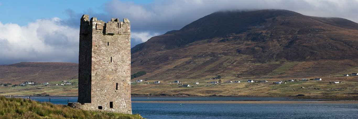 Grace O'Malley's castle on Achill Island in Ireland