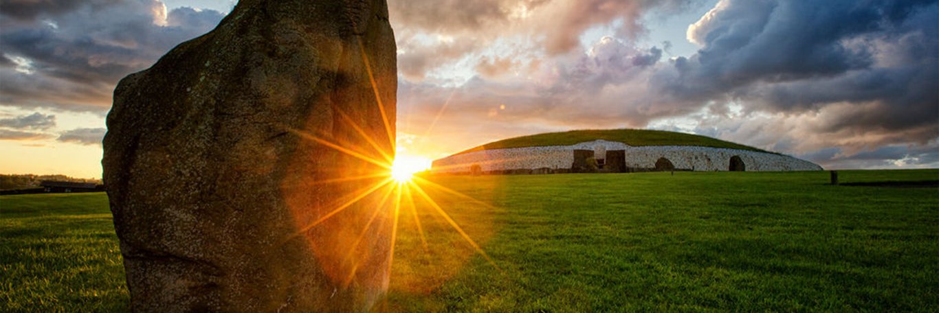 Sunset at Newgrange in Ireland