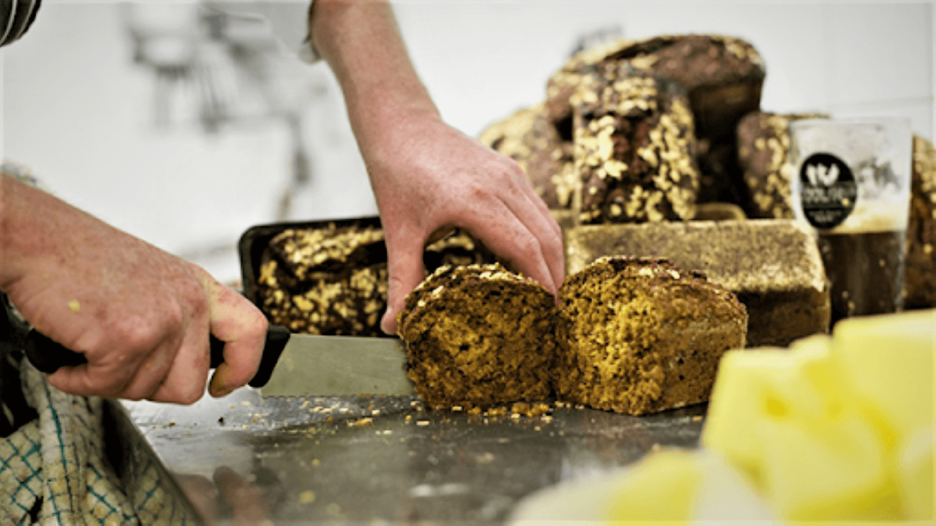 Slicing Irish Soda Bread 