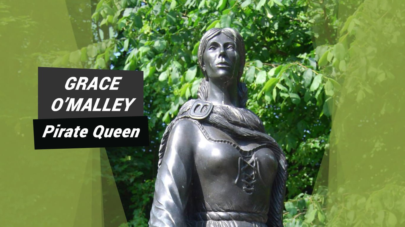 Grace O'Malley statue in Westport House, Ireland