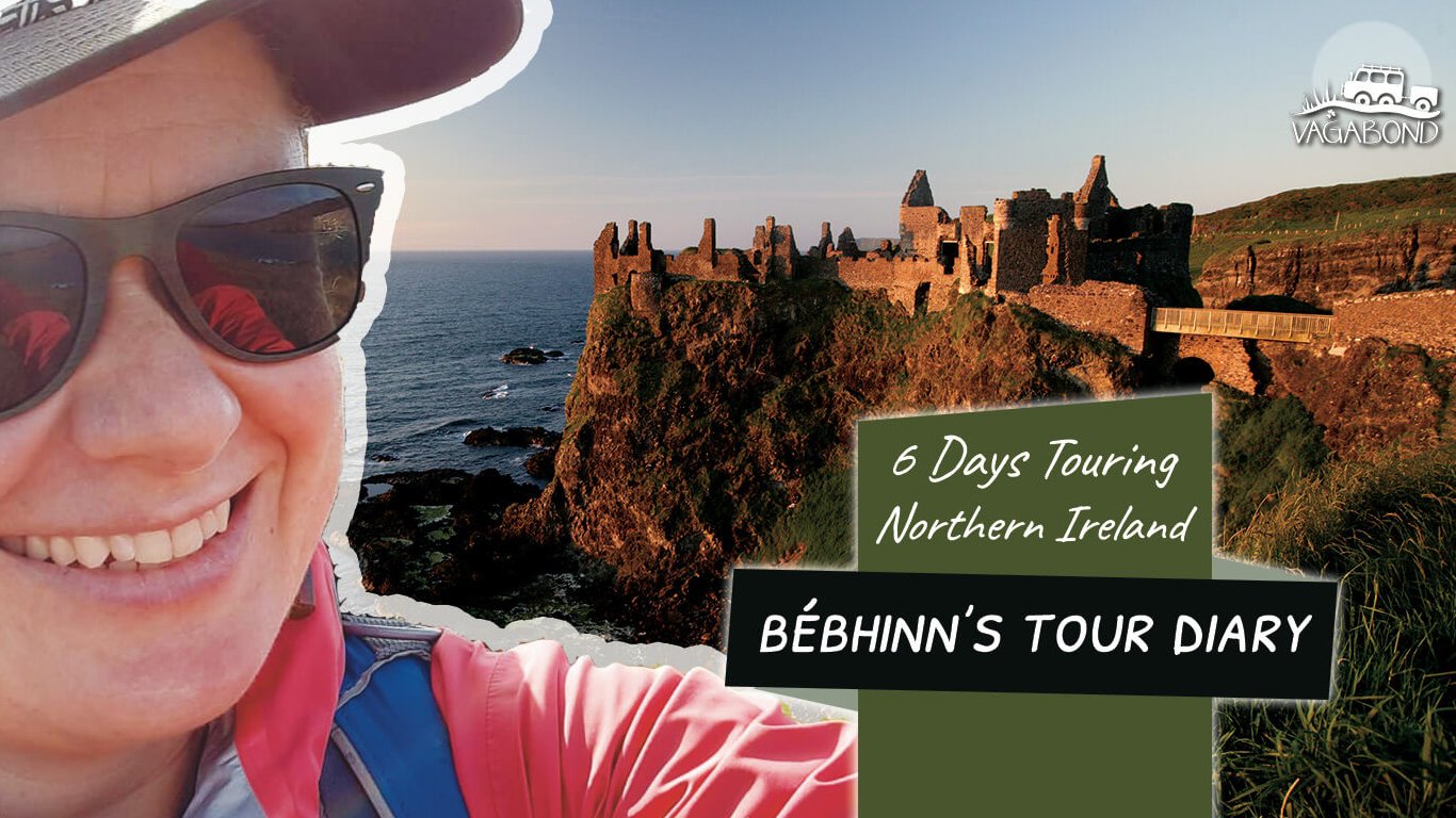 6 days touring Northern Ireland blog share image with castle and tour guide