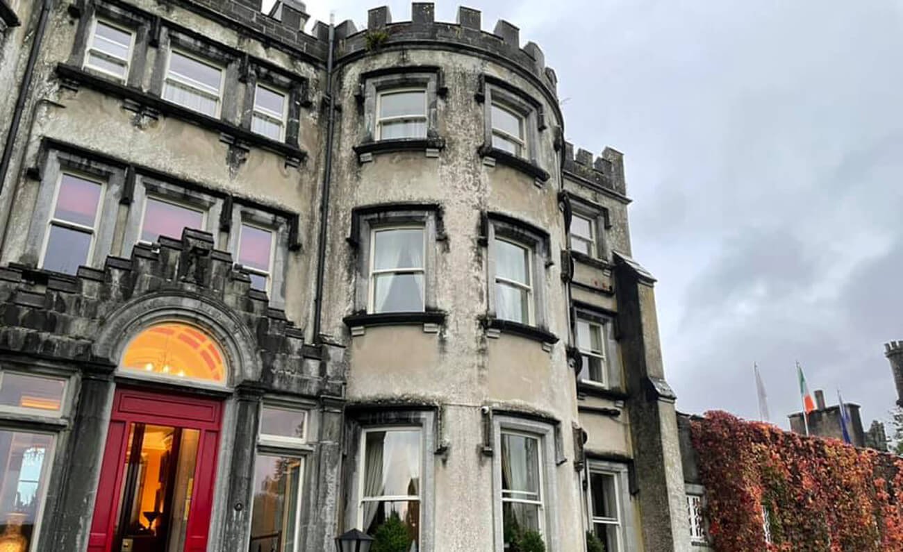 Exterior of Ballyseede Hotel on a 7 day tour of Ireland