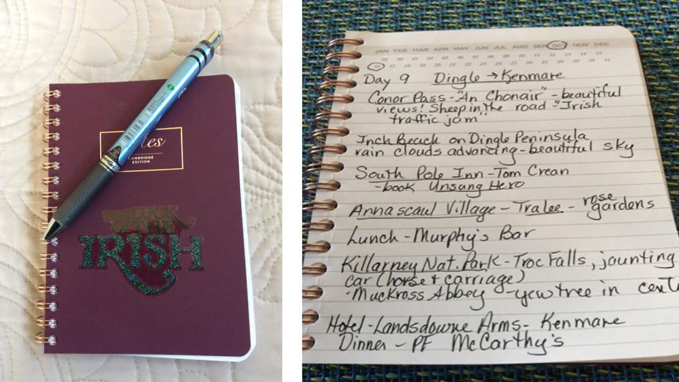 Travel diary for Ireland tour