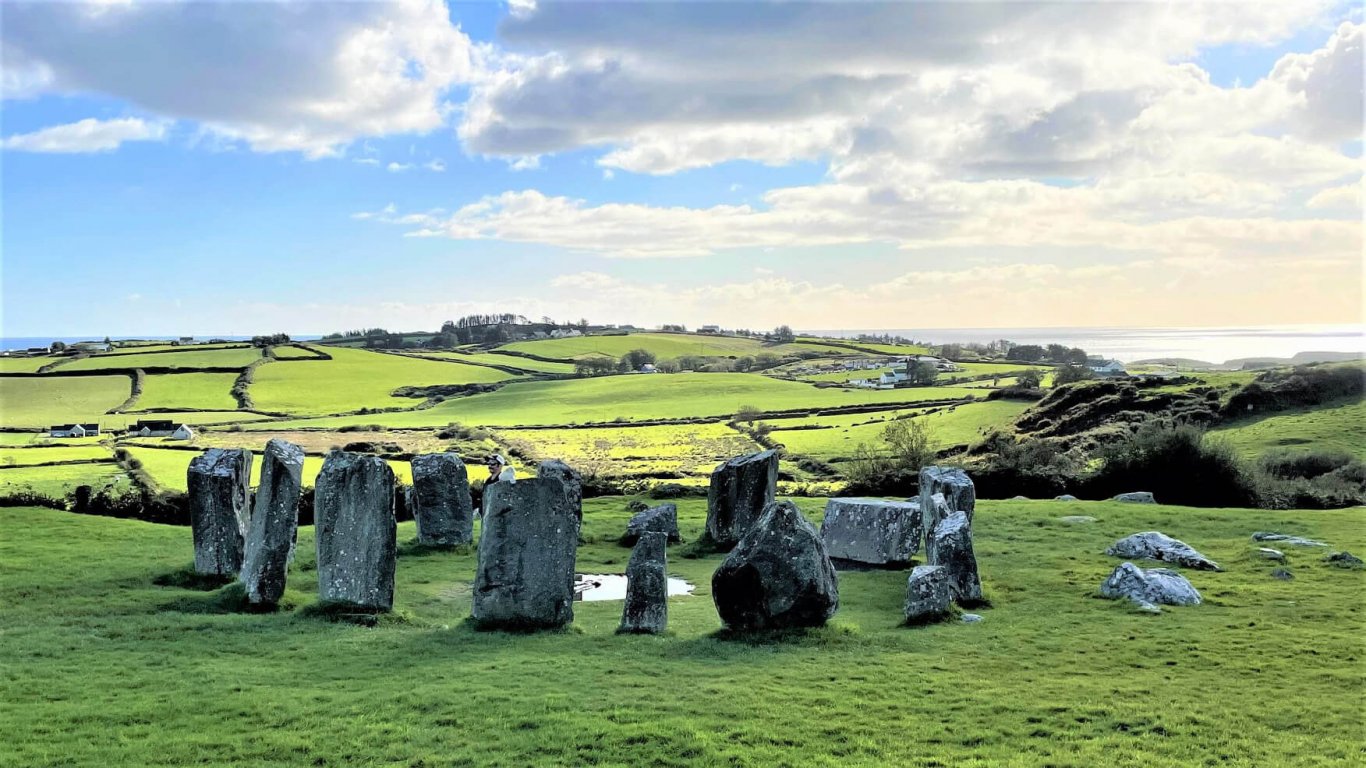 Drombeg Stone Circle on a 7 day ireland tour