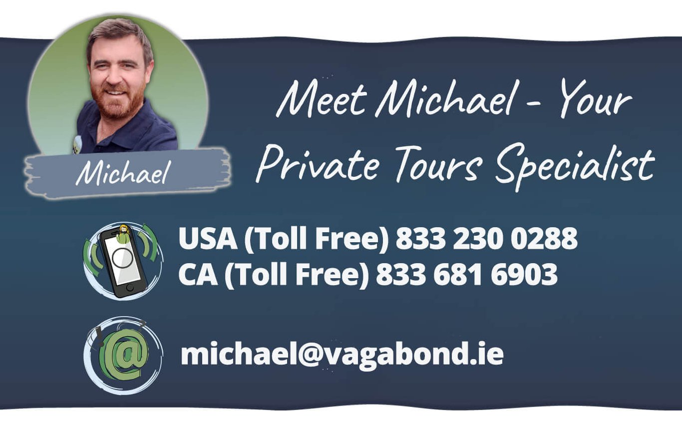 Meet Michael Your Private Tours of Ireland Specialist - email michael@vagabond.ie