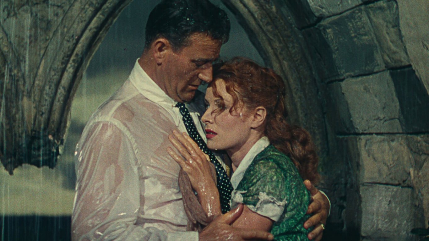 John Wayne and Maureen O'Hara in the Quiet Man