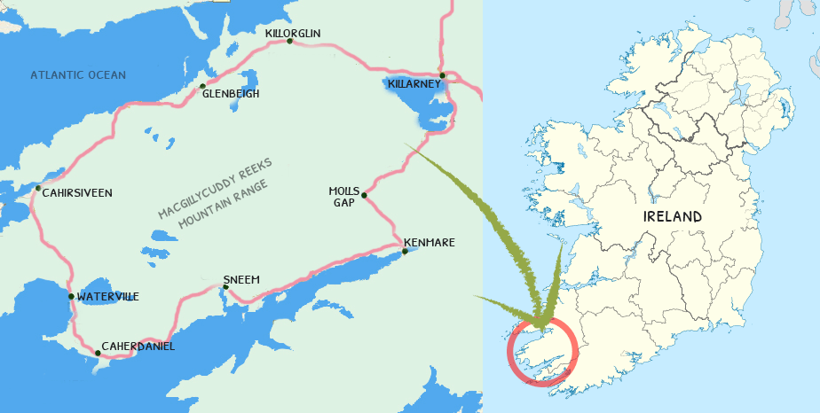 Ring Of Kerry Map