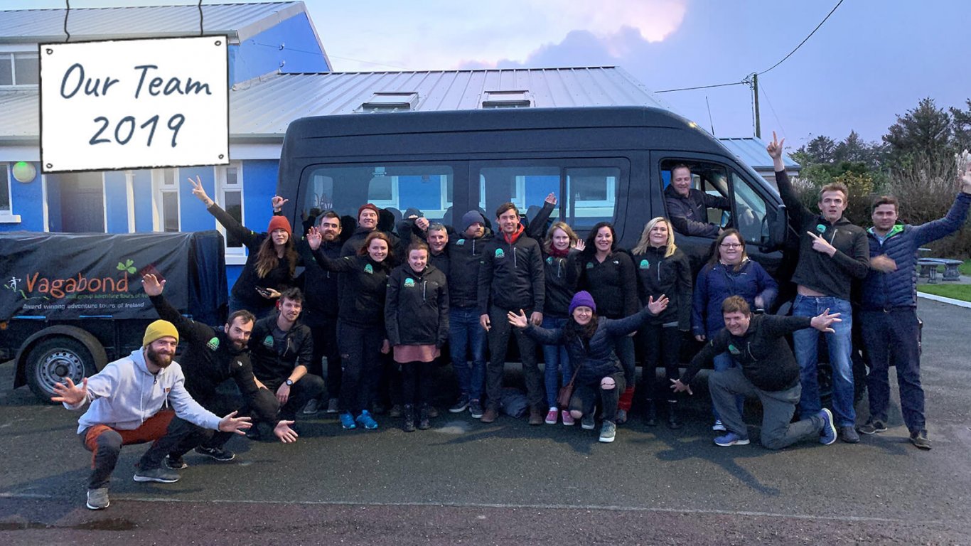 Our Team in 2019: group photo for Vagabond Tours