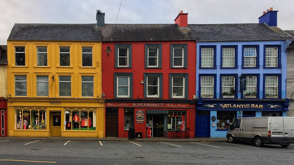 Colourful buildings in Kenmare