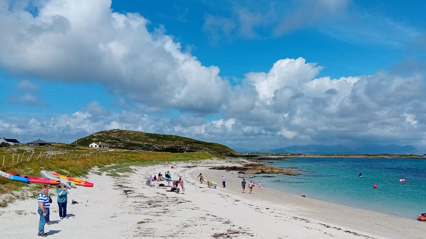 Ballyconneely Beach in Connemara, Ireland