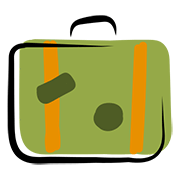 Hand-drawn icon of suitcase