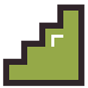 Hand-drawn icon of stairs