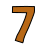 The number seven icon