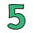 The number five icon