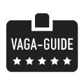 A black five star Vaga Guide sign 