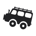 A black icon of the Vagabond vehicle 