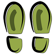 Hand-drawn icon of shoes