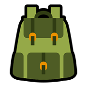 Hand-drawn icon of daypack