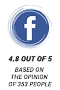 Facebook Reviews logo and rating