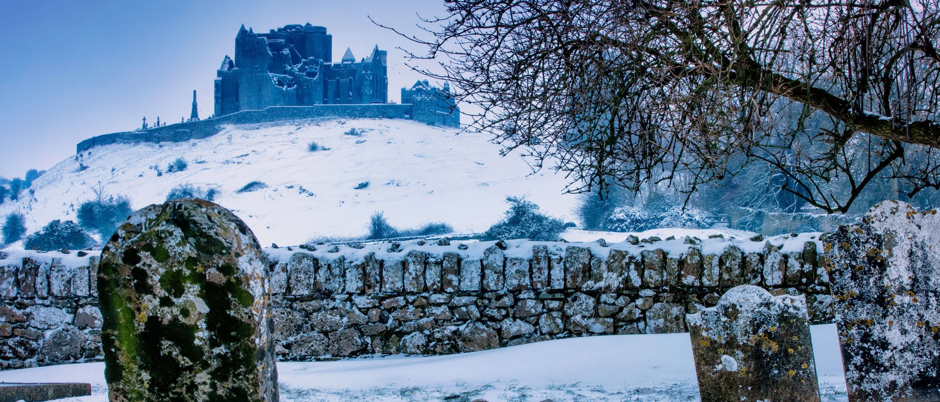 Snow At The Rock Of Cashel