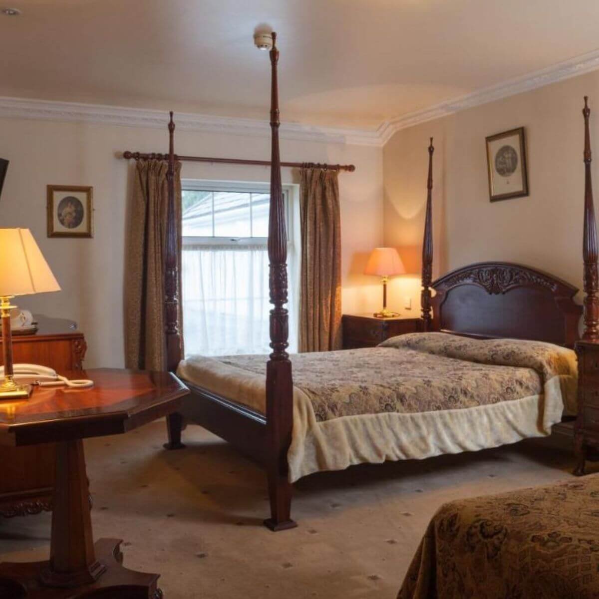 The interior of a room at the mills inn