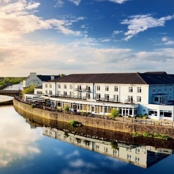 Nore river with River Court Hotel Kilkenny