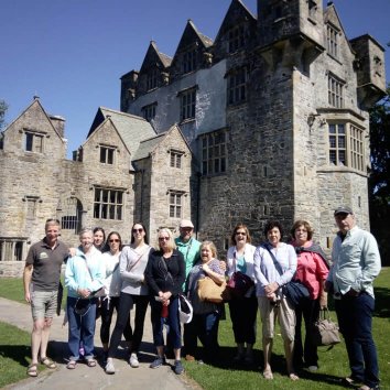 Ireland tour group at Donegal castle