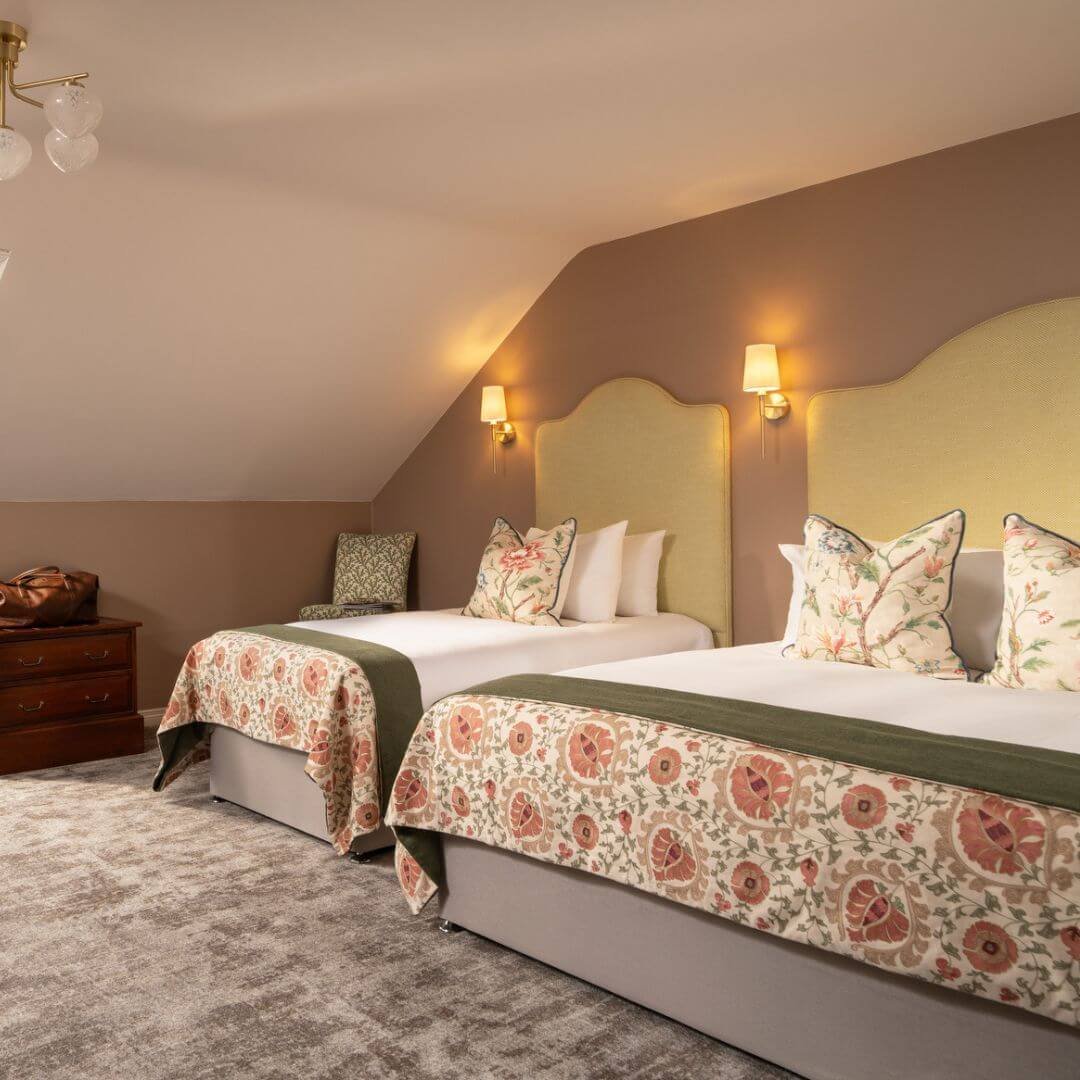 The interior of a triple room in the harbourview hotel