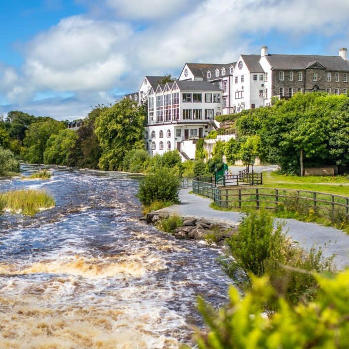 The Falls Hotel on the river in Ennistymon in Clare